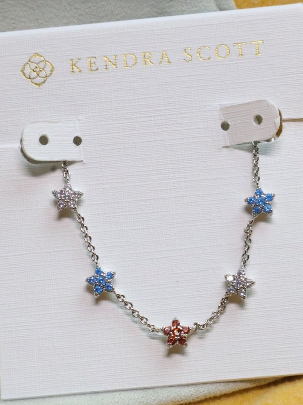 Kendra Scott Sierra Star Chain Bracelet Crystal